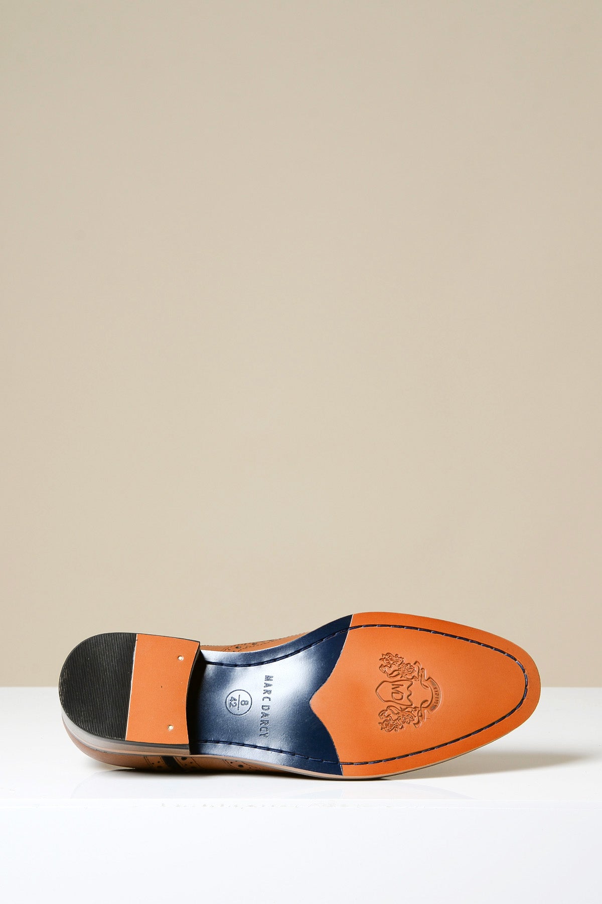 MURRAY - Contrast Tan Leather Suede Brogue Shoe