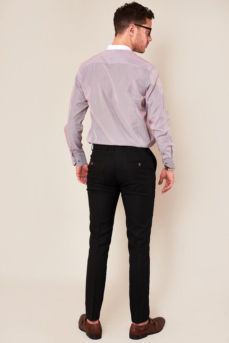 MAX - Skinny Fit Black Trousers – Marc Darcy