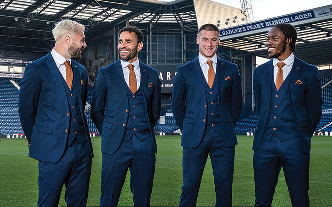 Footballers wearing suits