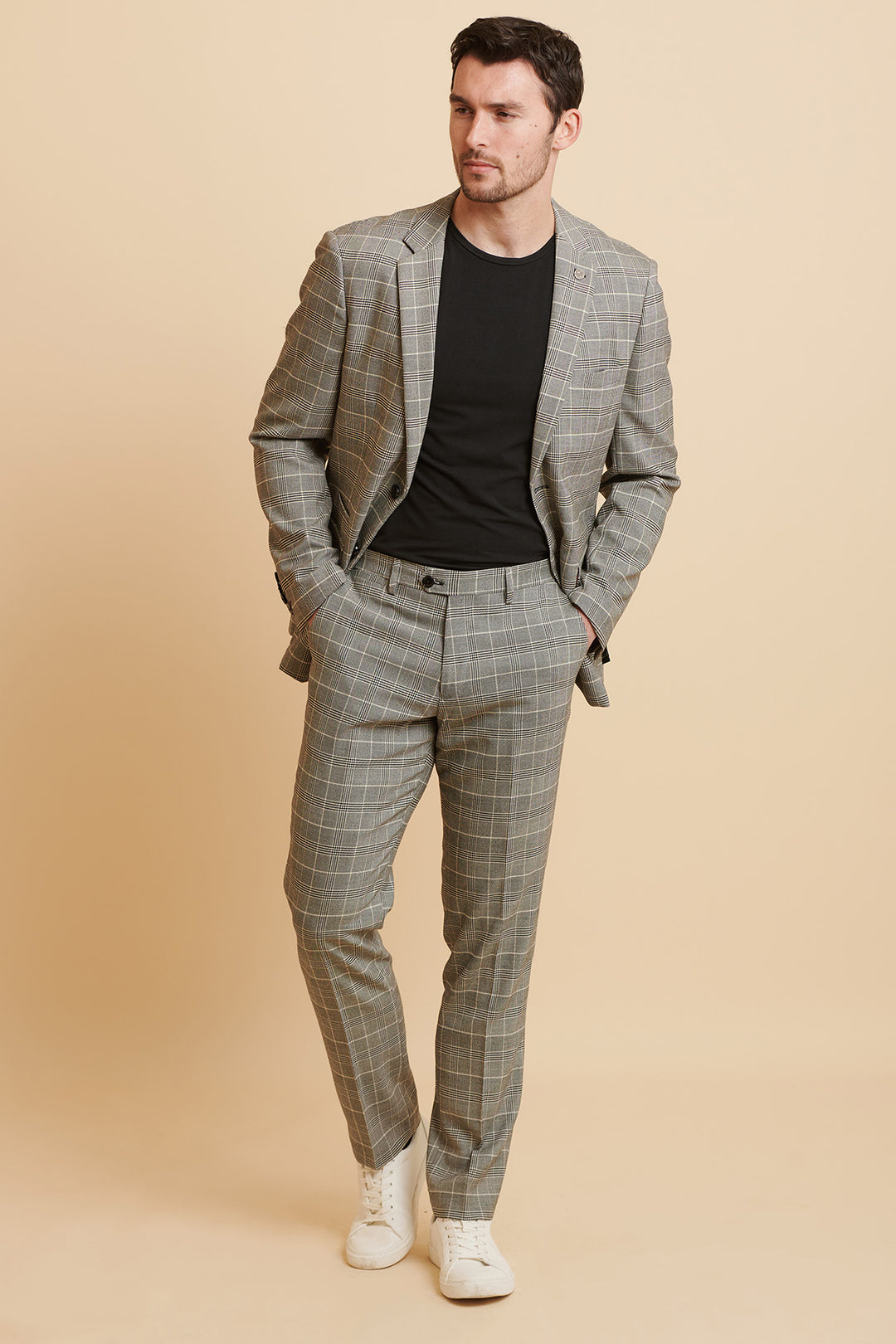 ROSS - Grey Check Two Piece Suit