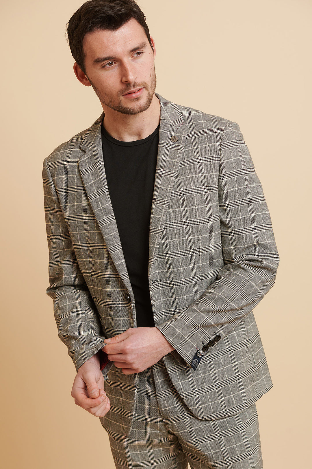 ROSS - Grey Check Two Piece Suit