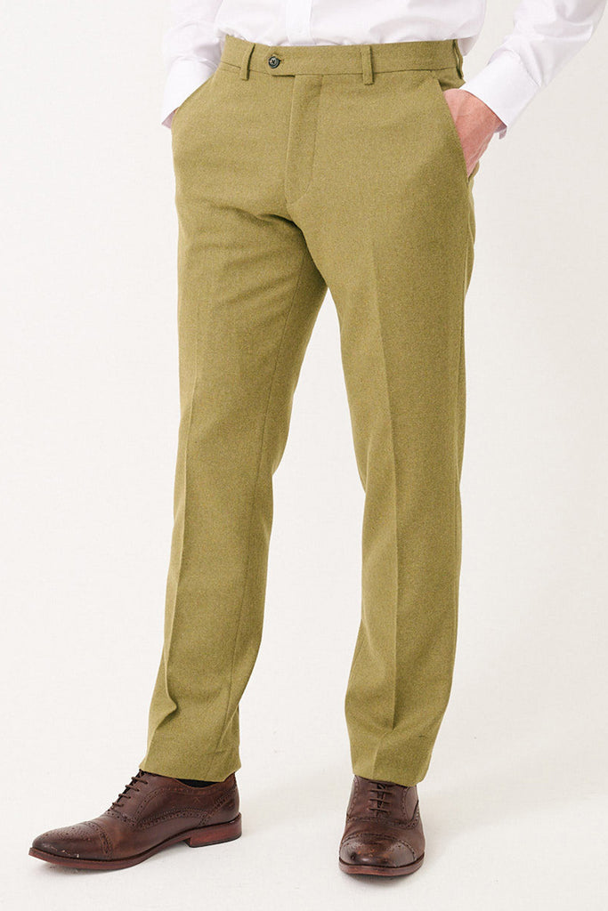 ARCHIE Moss Tweed Trousers