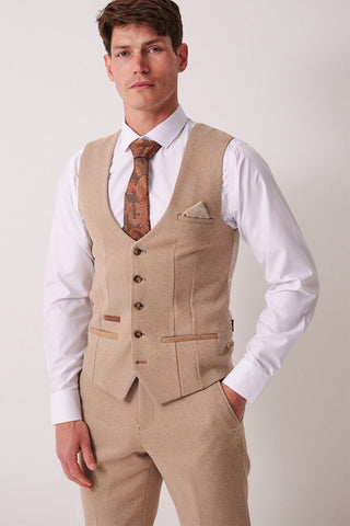 HAYDEN - Oak Crossweave Waistcoat