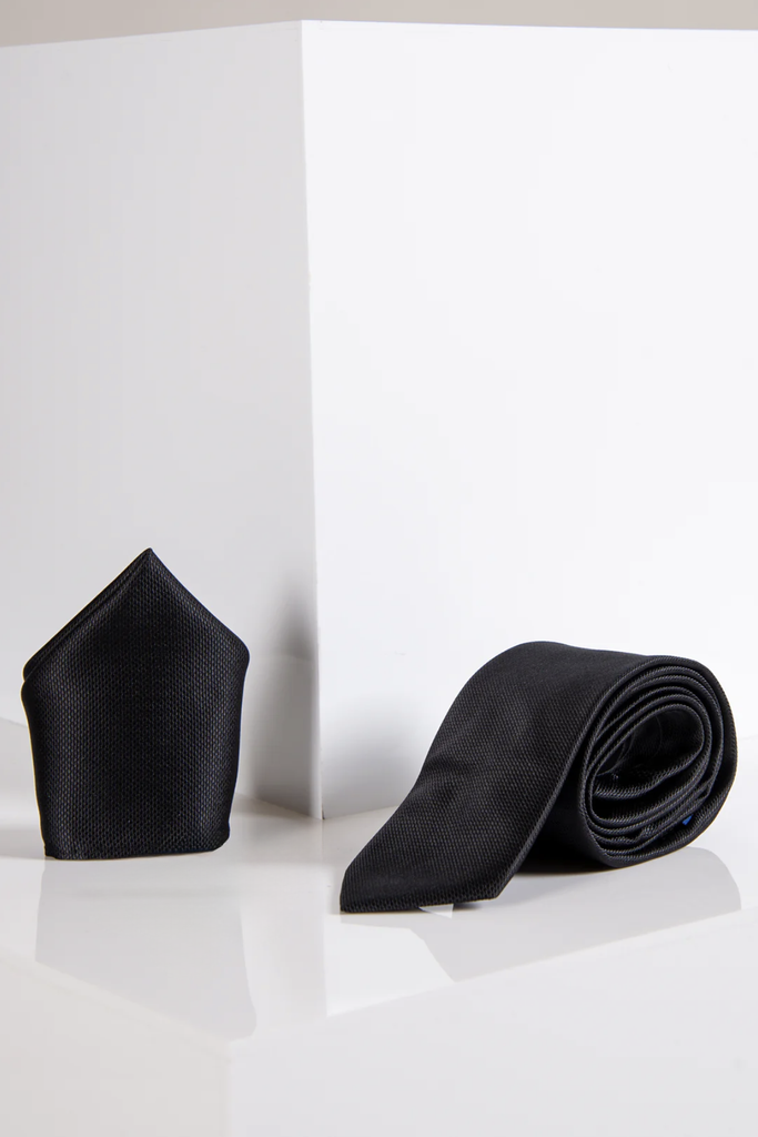 TB17 Birdseye Tie Pocket Square Set