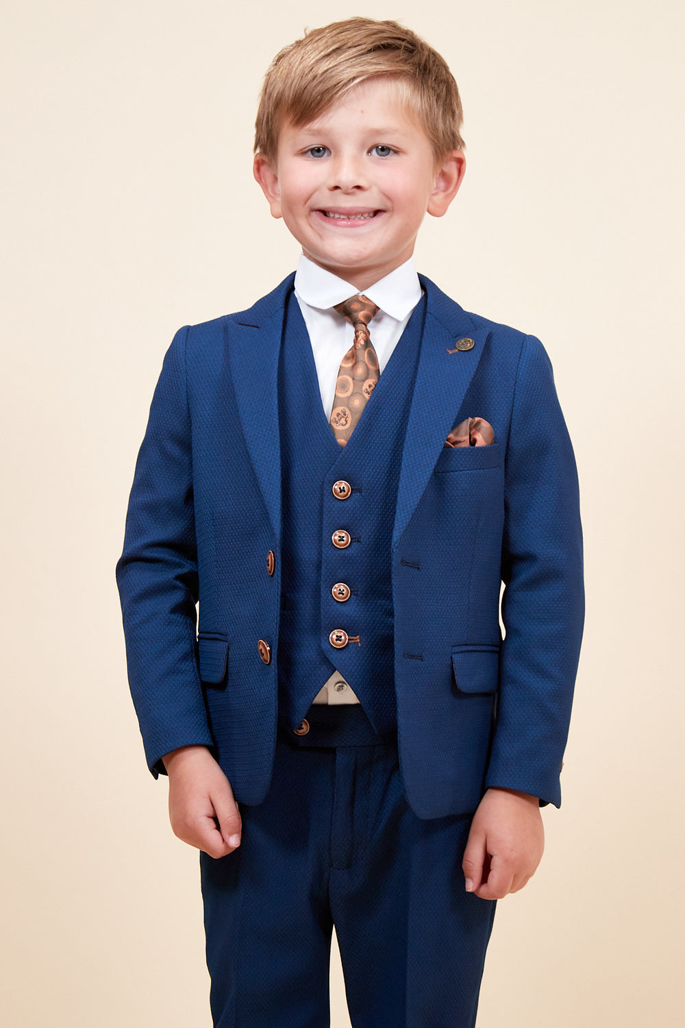 MAX - Childrens Royal Blue Three Piece Suit