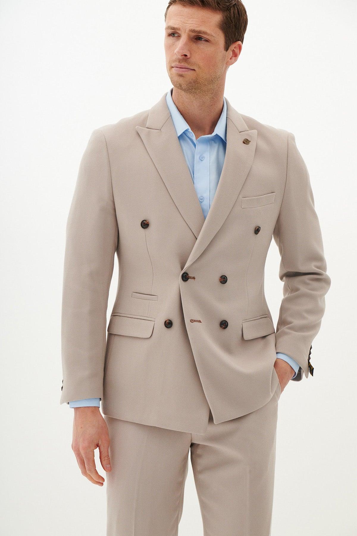 HM5 Stone Double Breasted Two Piece Suit Marc Darcy hm5-stone-double-breasted-two-piece-suit-marc-darcy