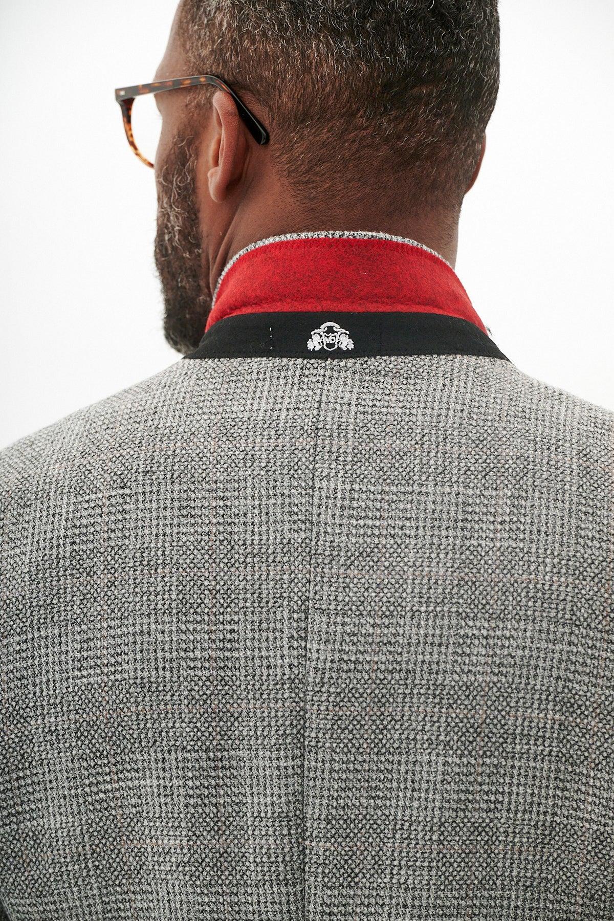 KRIS - Silver Grey Tweed Suit With HM5 Stone Waistcoat