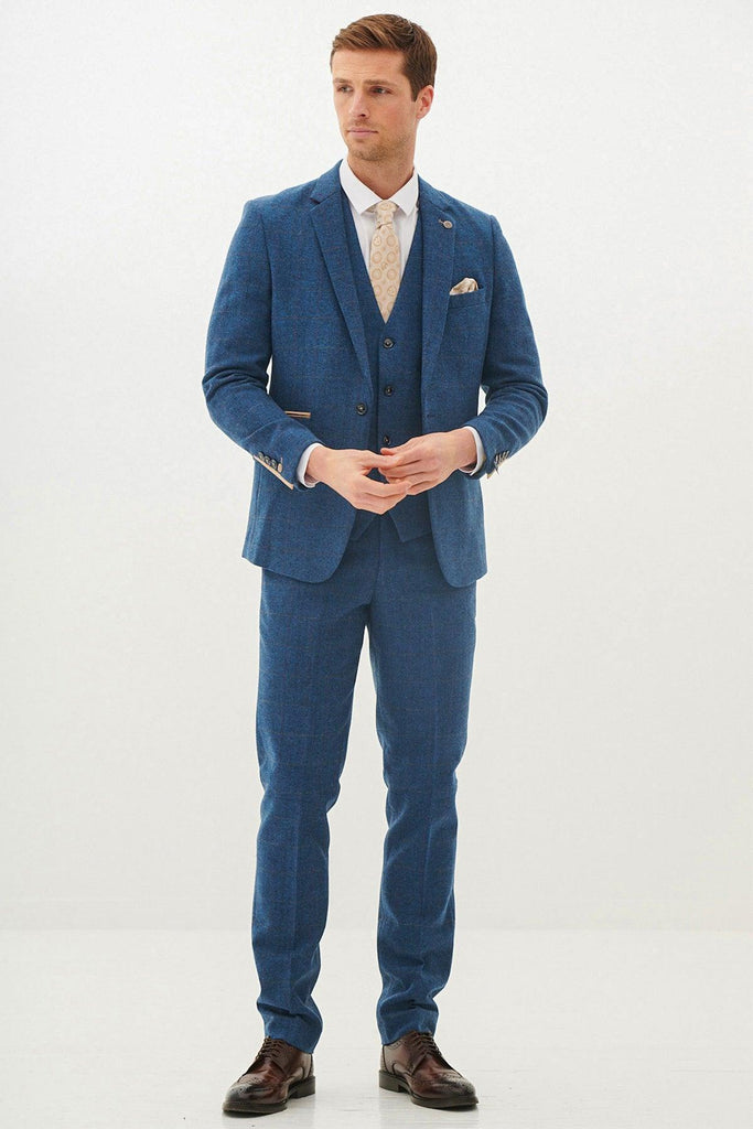 DION Tweed Check Three Piece Suit