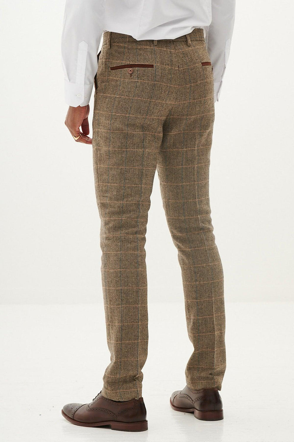TED - Tan Tweed Check Trousers