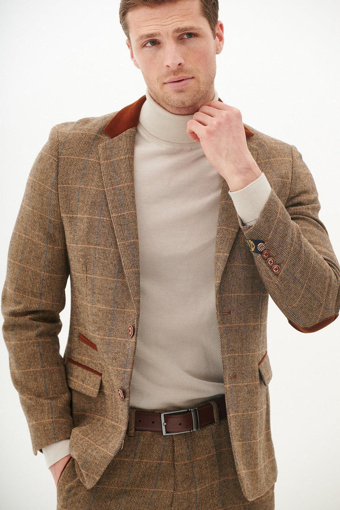 DX7 Tweed Check Blazer
