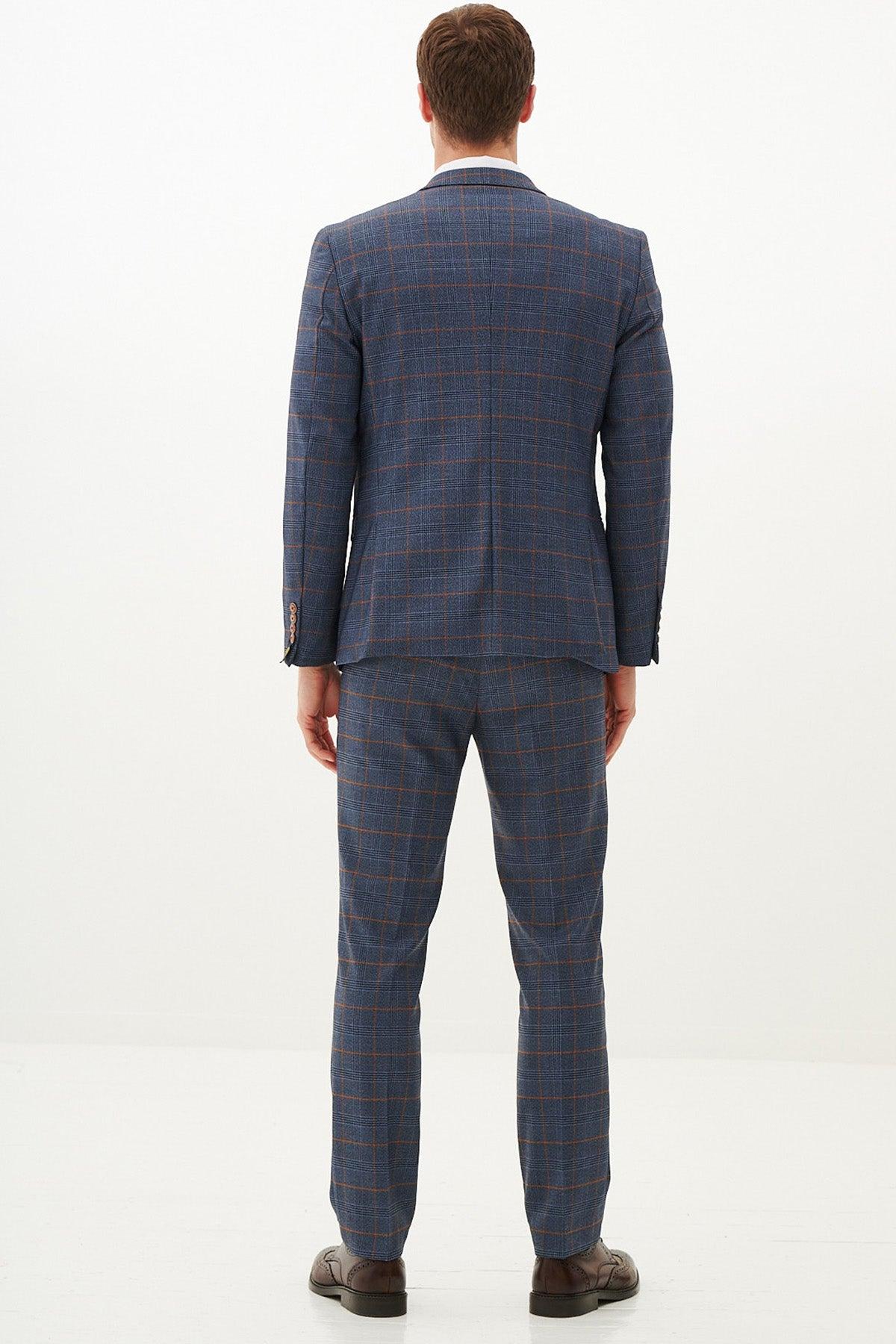 JENSON - Sky Blue Check Blazer
