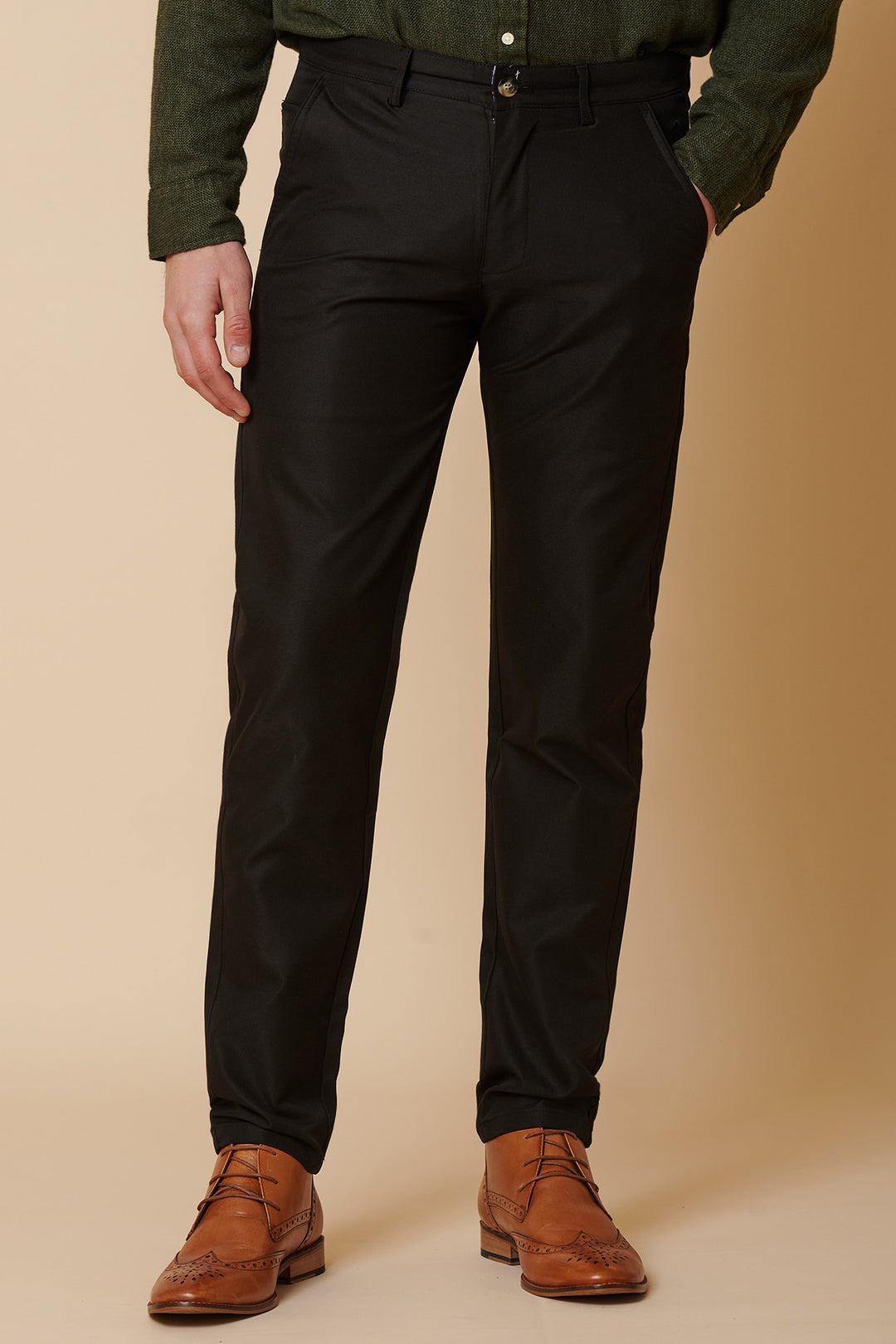 ENZO - Black Chinos