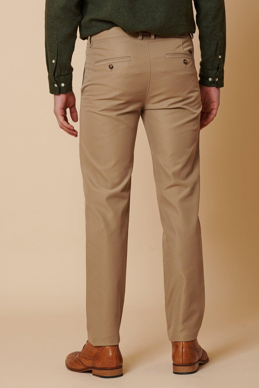 Men's Chinos Sand Beige Trousers Marc Darcy