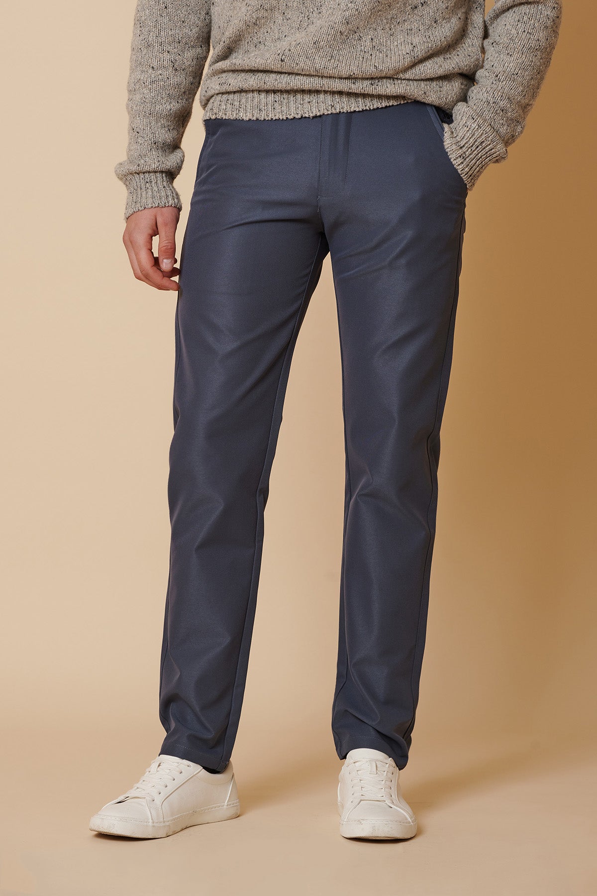 ENZO - Grey Blue Chinos