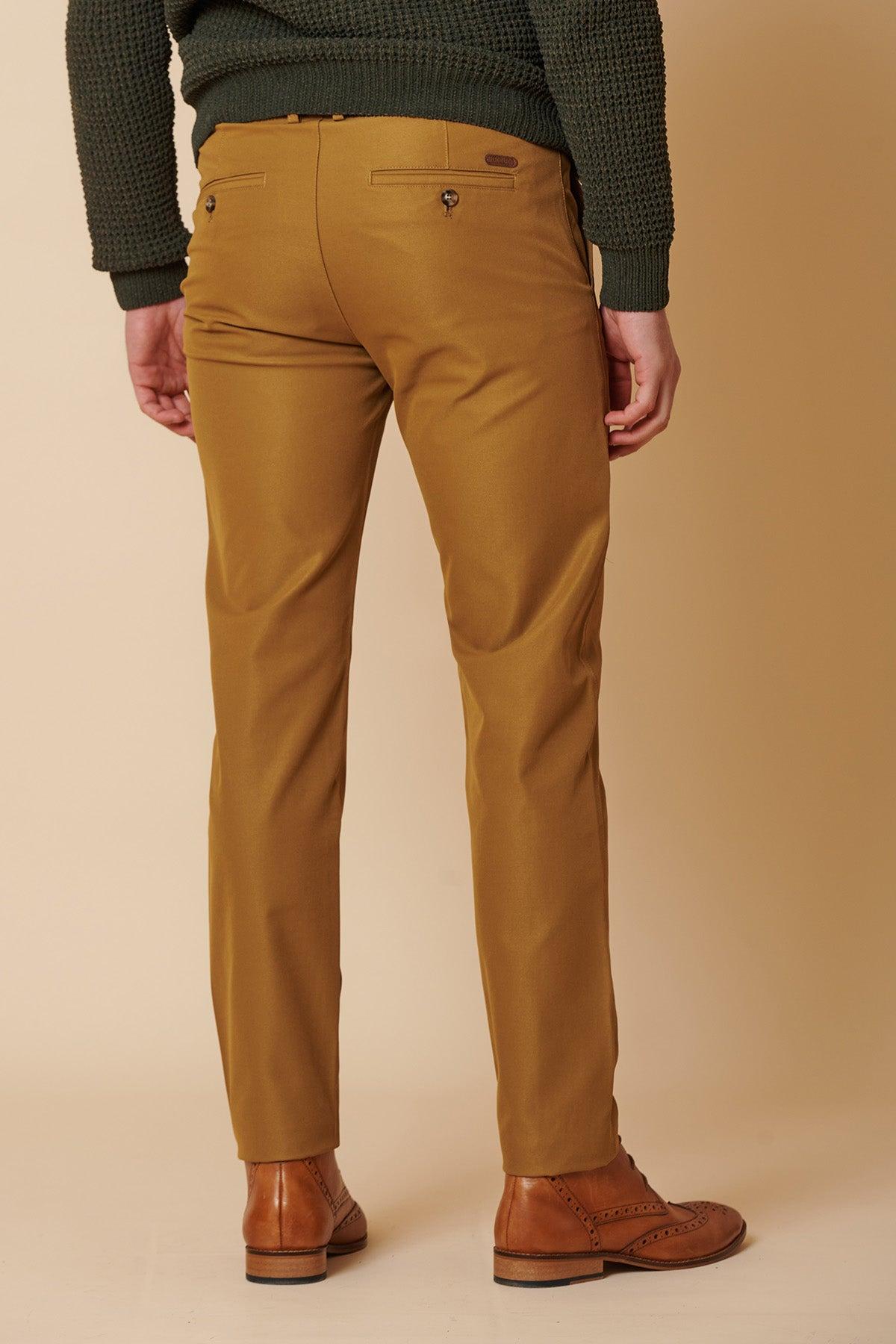 Men's Chinos | Tan Brown Trousers | Marc Darcy