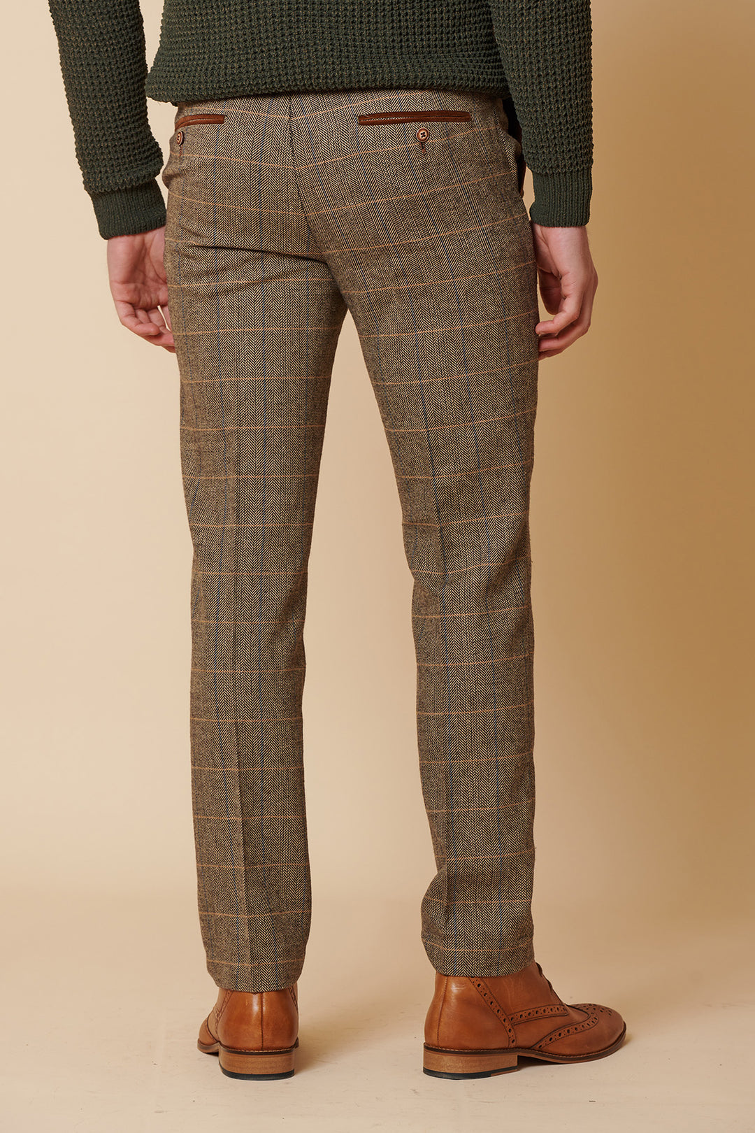 TED - Tan Tweed Check Trousers