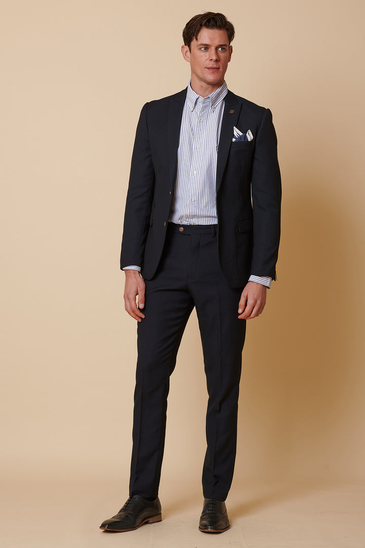 MAX - Navy Blue Two Piece Suit