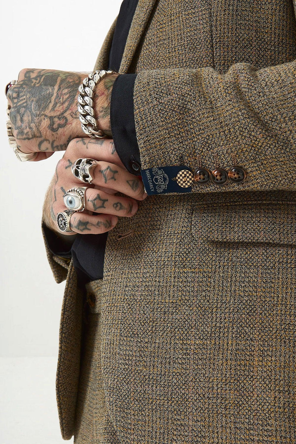 KRIS - Tan Tweed Two Piece Suit