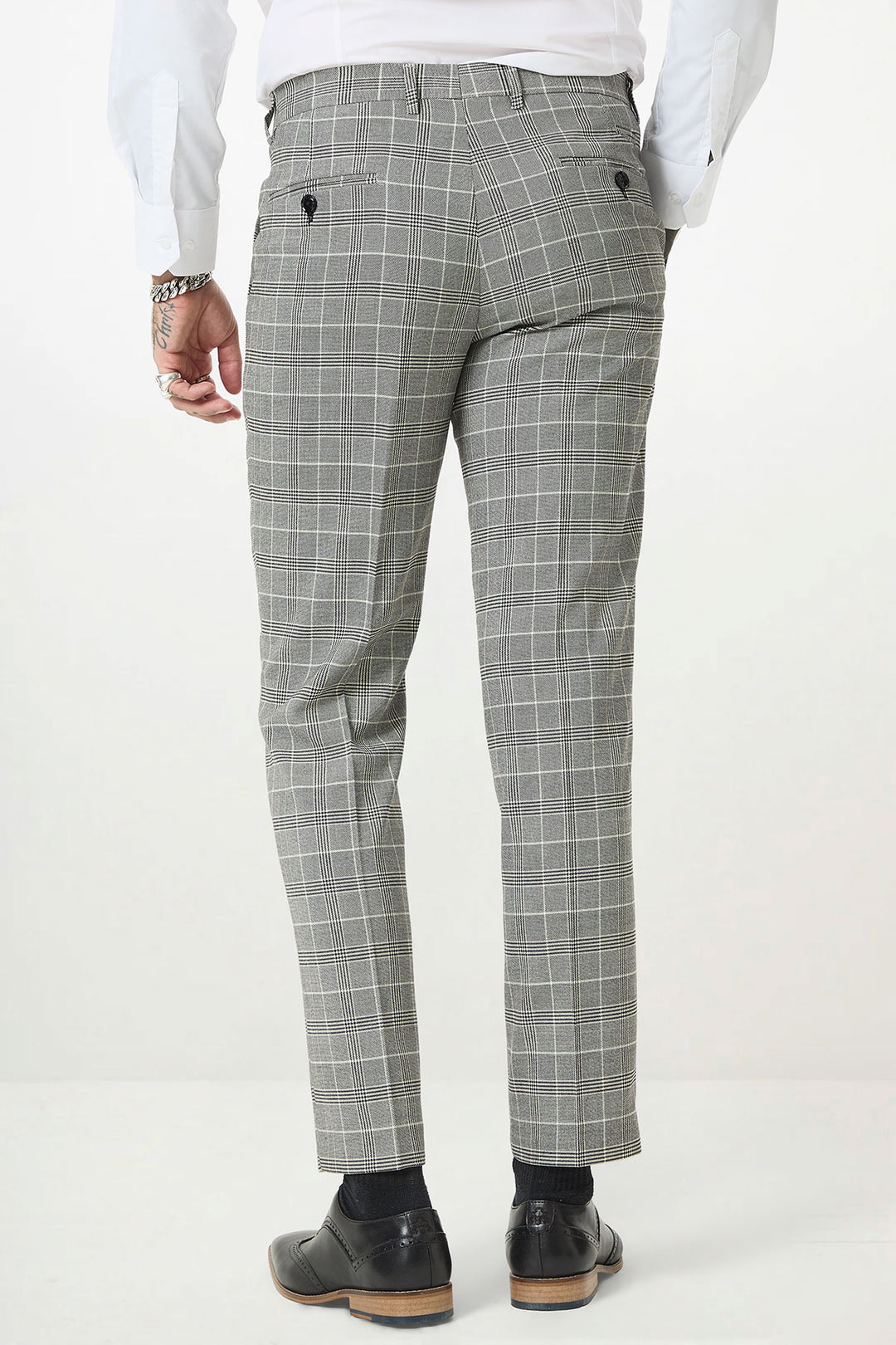 ROSS - Grey Check Two Piece Suit