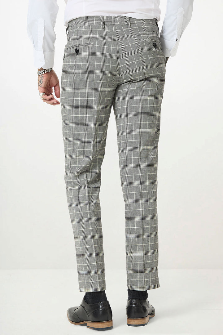 ROSS - Grey Check Two Piece Suit