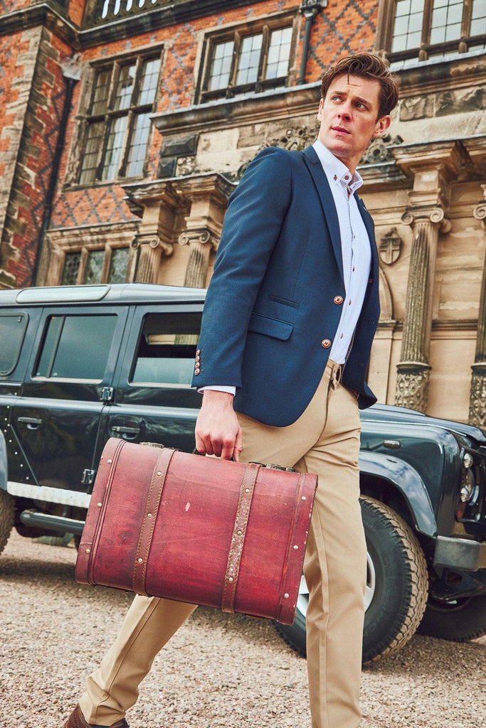 MAX Navy Blue Blazer Contrast Buttons