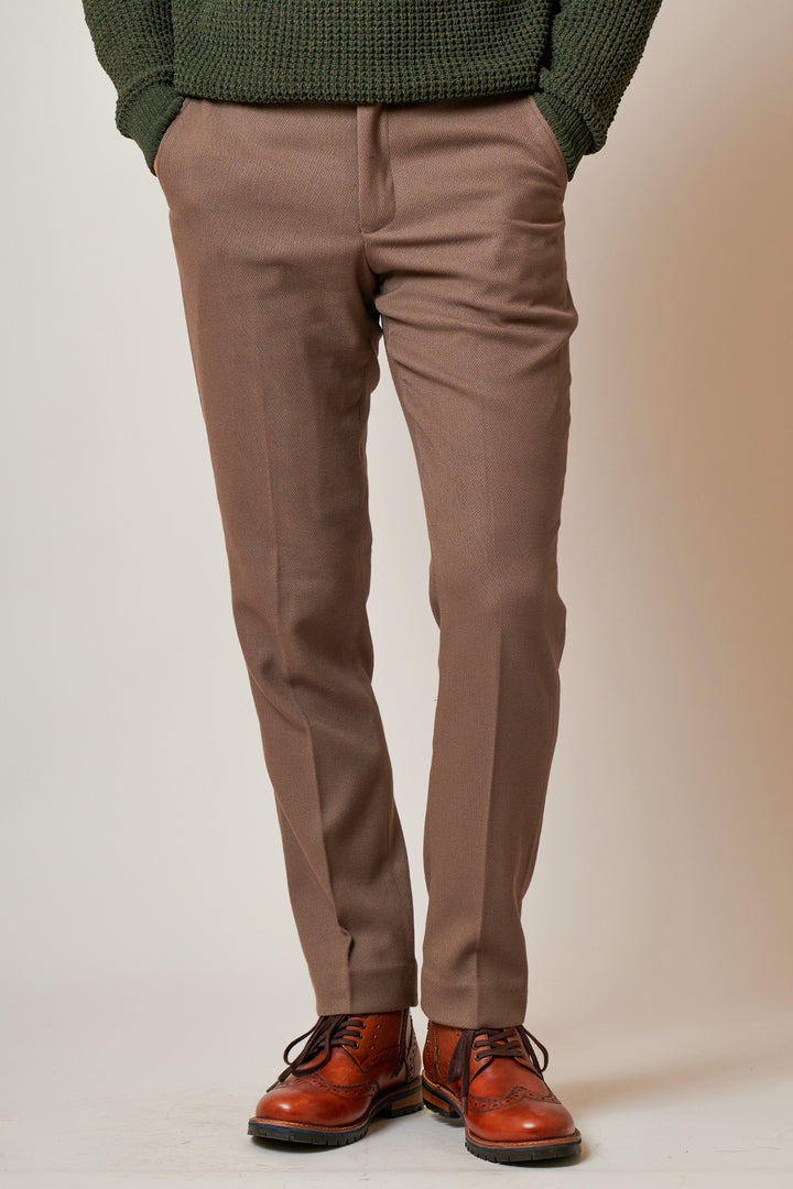 HM5 - Tan Tailored Three Piece Suit