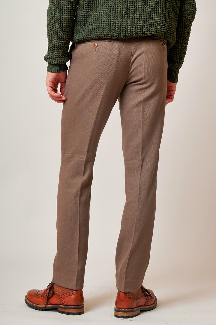 HM5 - Tan Tailored Three Piece Suit