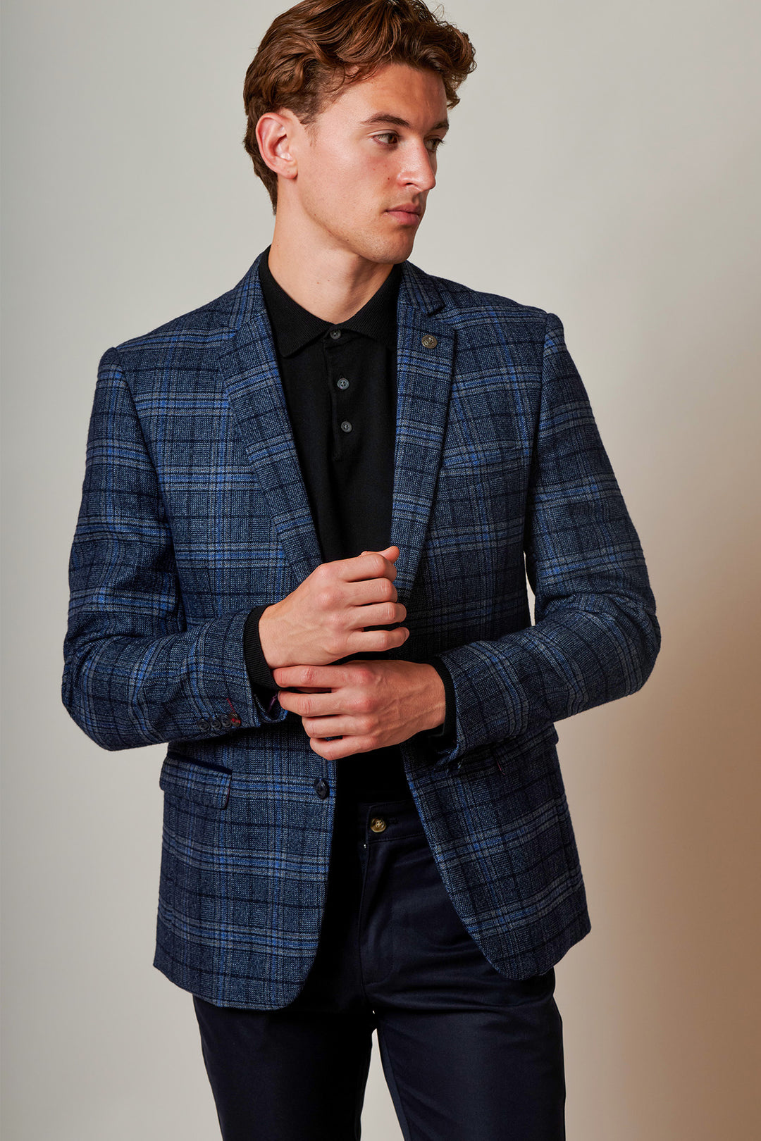 ANDY - Blue Check Two Piece Suit