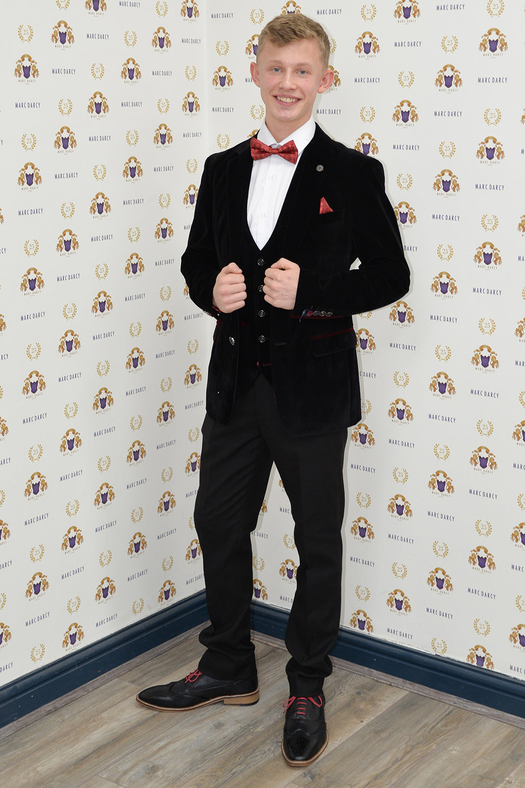 Coronation Street's Dylan Wilson (Liam McCheyne) In HUDSON Black Velvet Blazer & Waistcoat