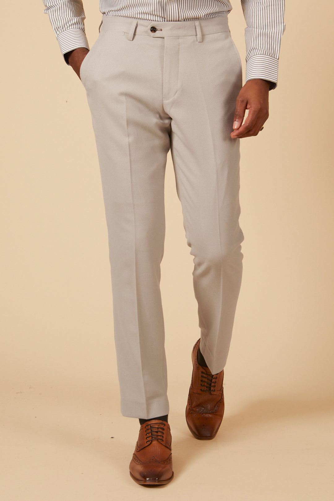 HM5 - Stone Tailored Trousers