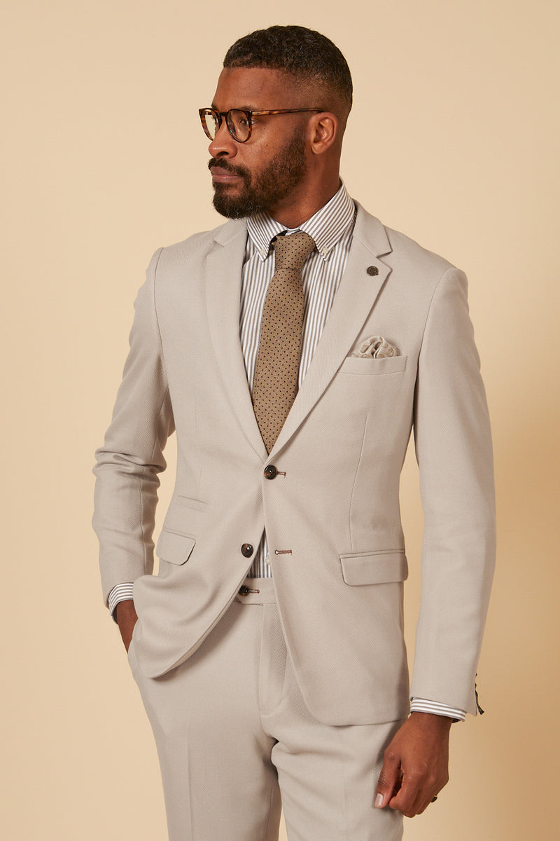 HM5 - Stone Tailored Two Piece Suit – Marc Darcy