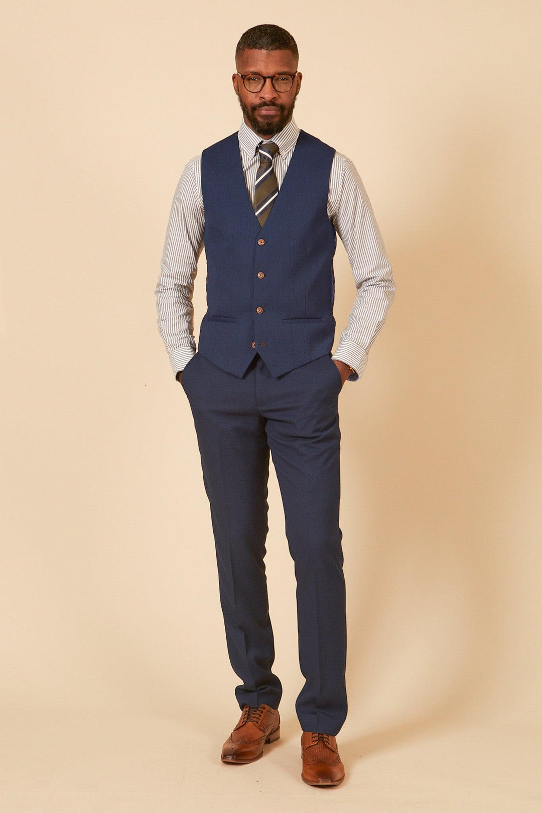 The Leicester City Collection MAX Royal Blue Suit As Worn