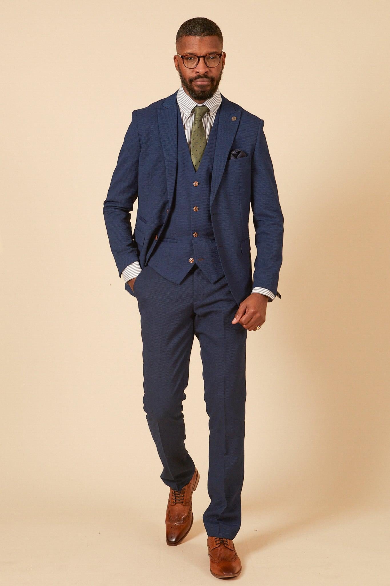 Madison blue スーツ　wool Huddersfield Town AFC | MAX Royal Blue Suit As Worn By Lee