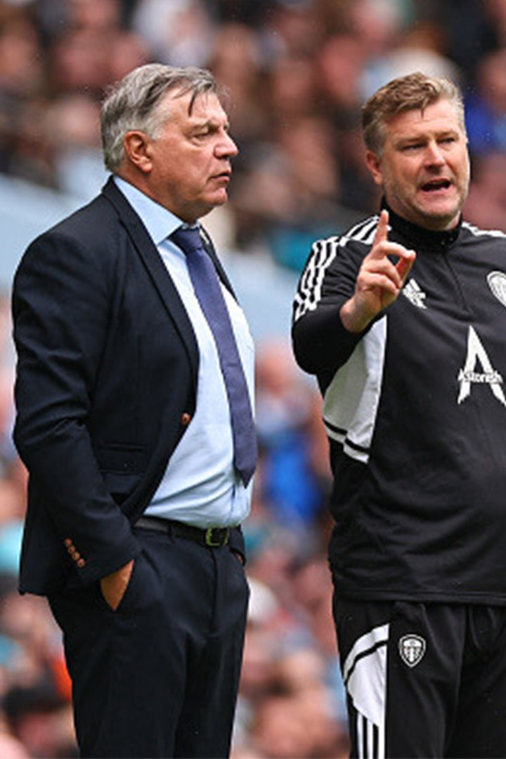 Football Manager Sam Allardyce in Max Navy Suit