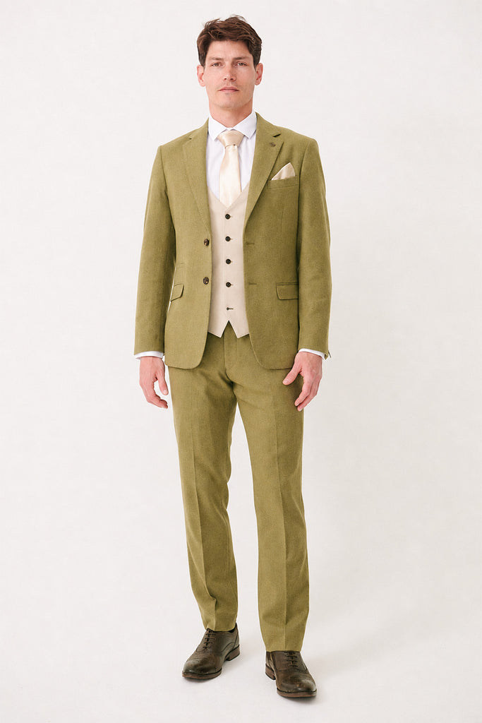 ARCHIE Moss Tweed Suit Archie Waistcoat