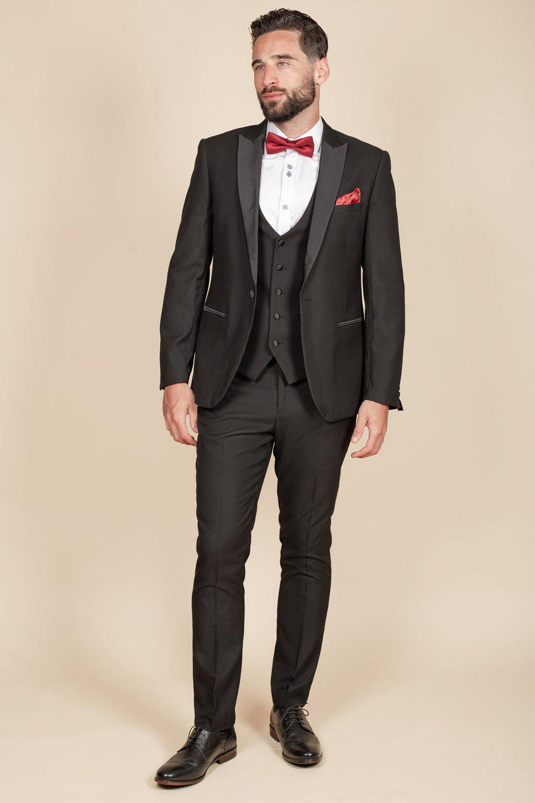 Coronation Street's Dylan Wilson (Liam McCheyne) in Dalton Black Tuxedo Suit