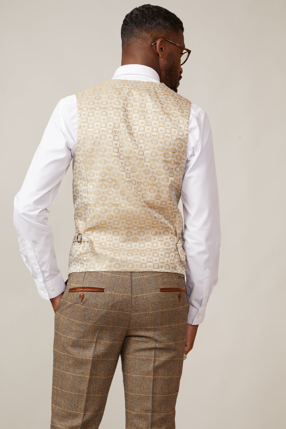 KELVIN - Cream Double Breasted Waistcoat