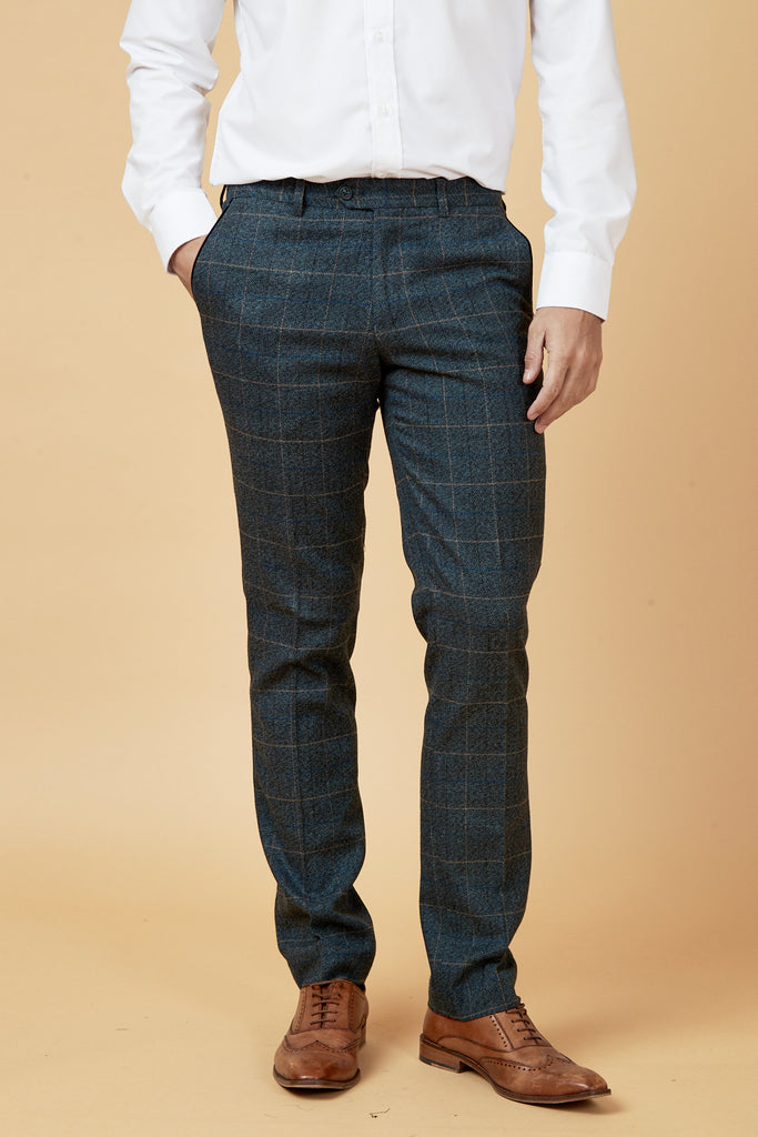SCOTT Check Tweed Trousers