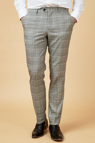 ROSS - Grey Check Trousers