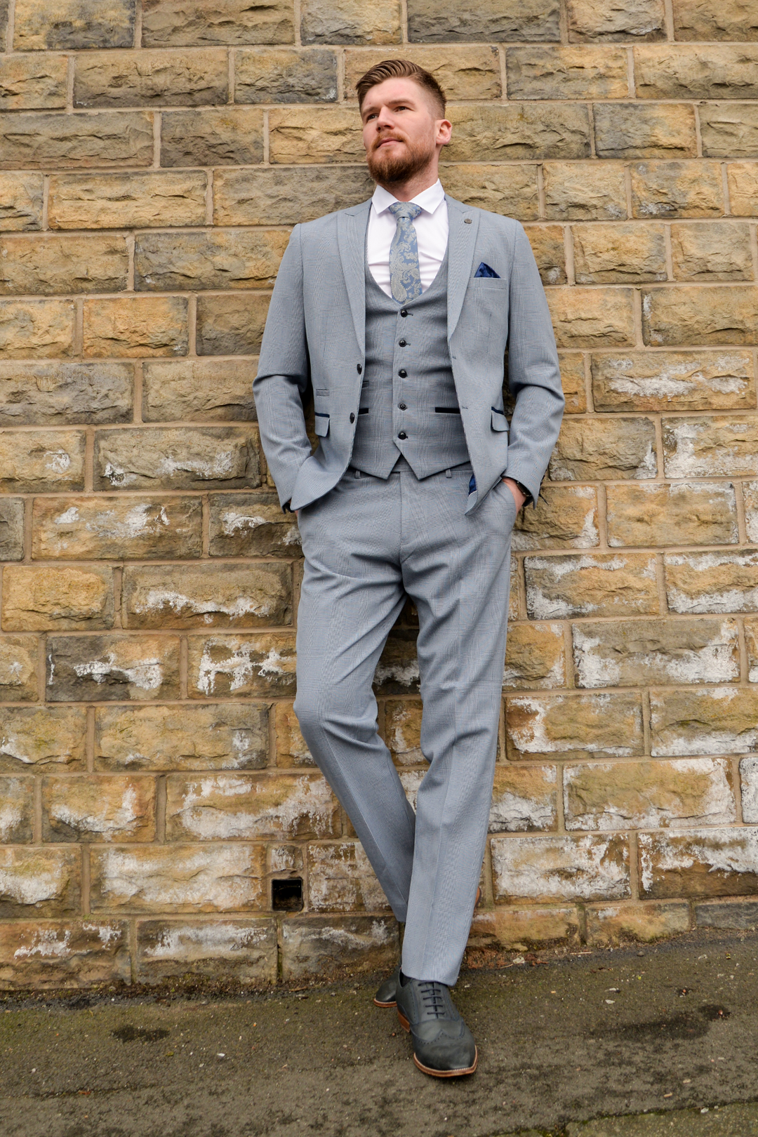 The Everton Collection | James Garner In The BROMLEY Sky Blue Suit