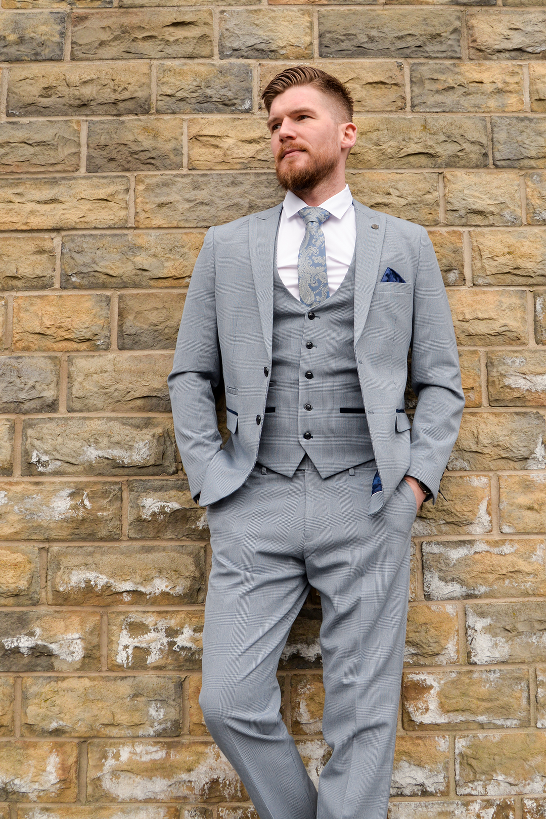 The Everton Collection | James Garner In The BROMLEY Sky Blue Suit