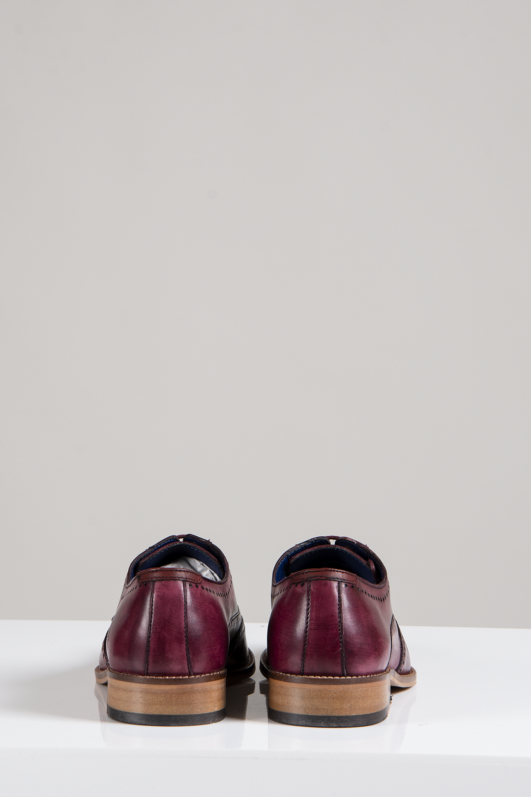 CARSON Burgundy Oxford Brogue Shoes Marc Darcy CARSON Burgundy Oxford Brogue Shoes Marc Darcy
