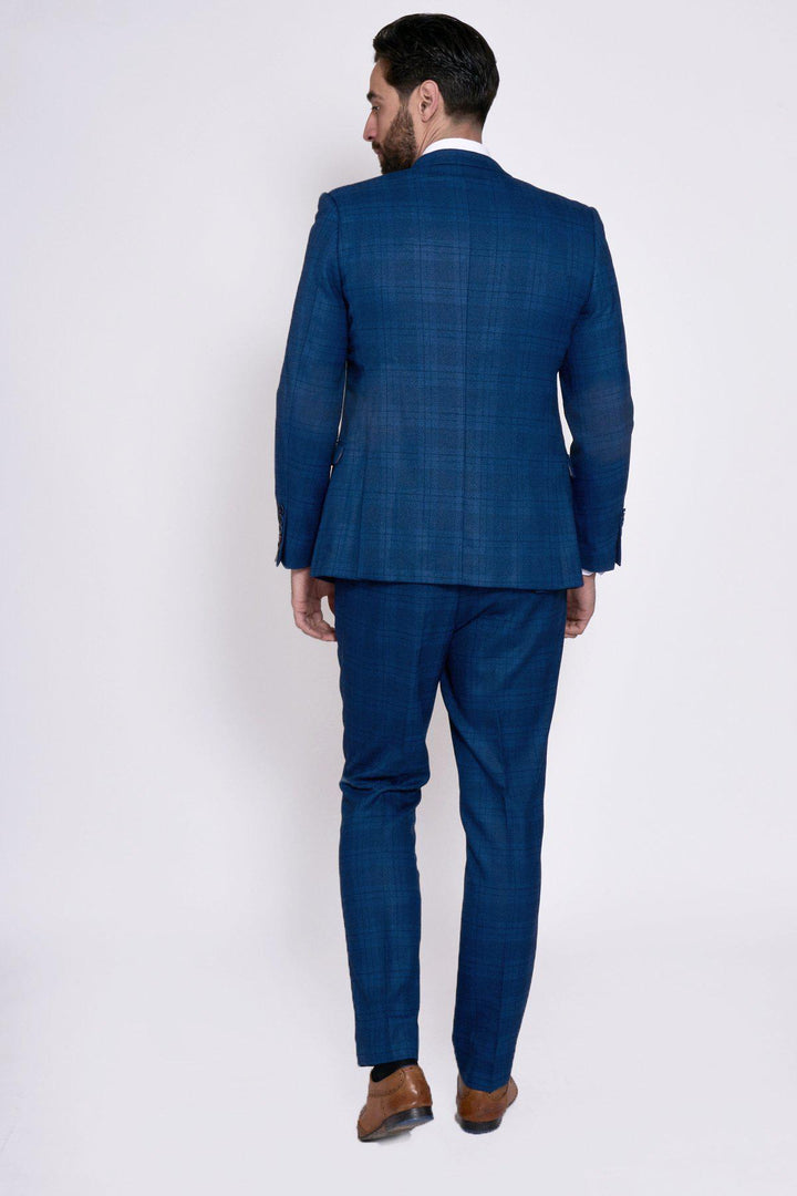 Blogger Style | JERRY Blue Check Suit As Worn By Shaun Findlay