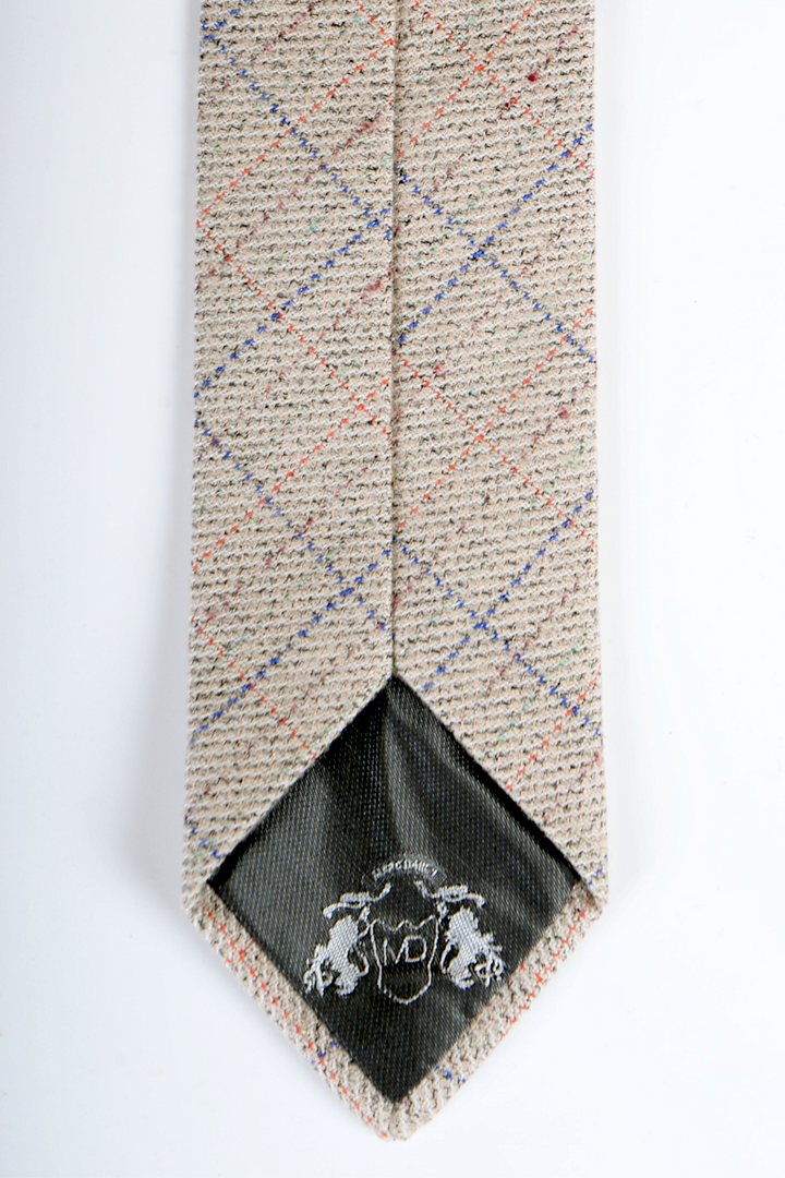 Harding - Cream Tweed Check Tie