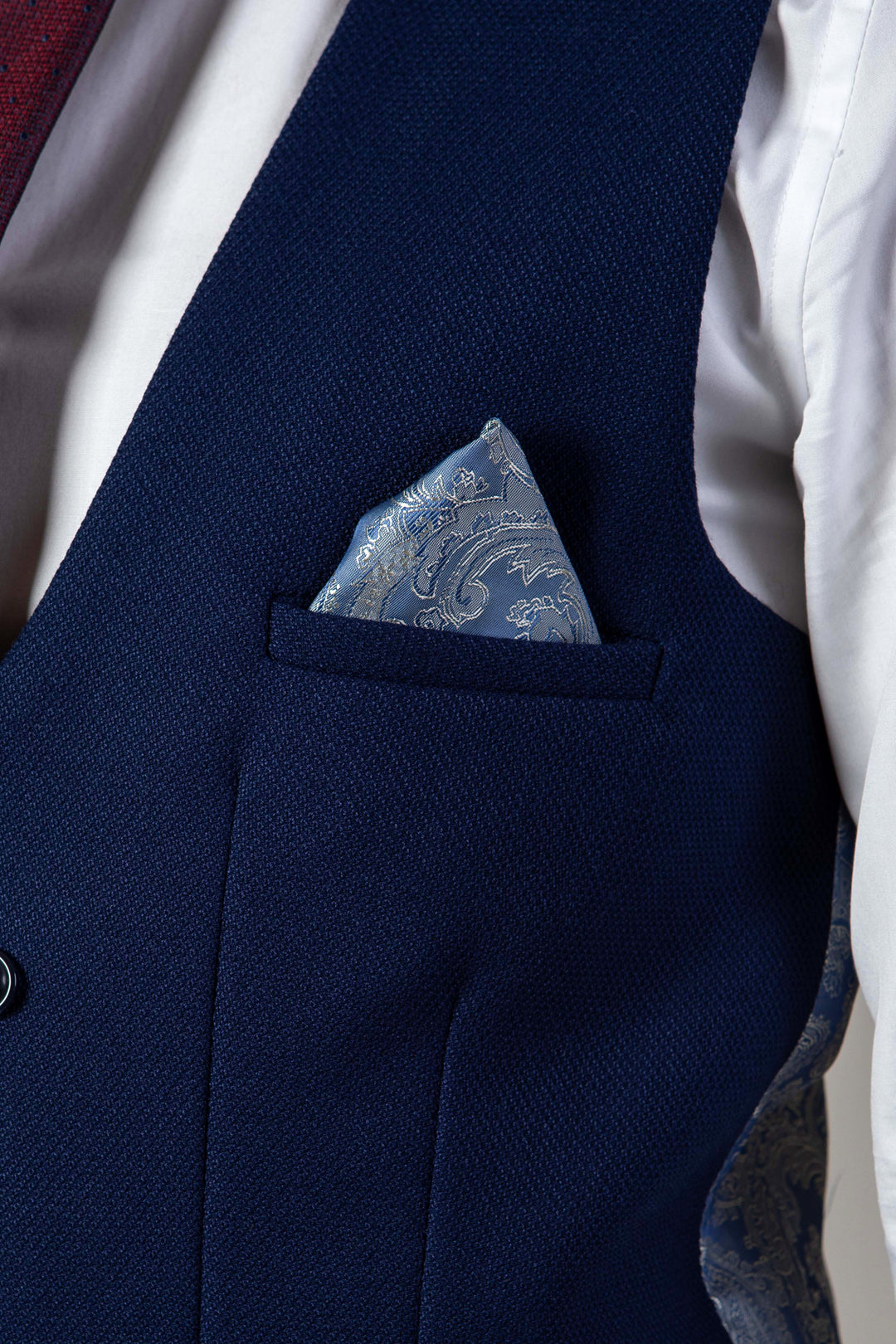 KELVIN - Royal Blue Double Breasted Waistcoat