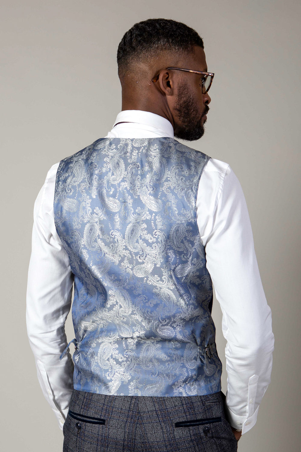 KELVIN - Royal Blue Single Breasted Waistcoat