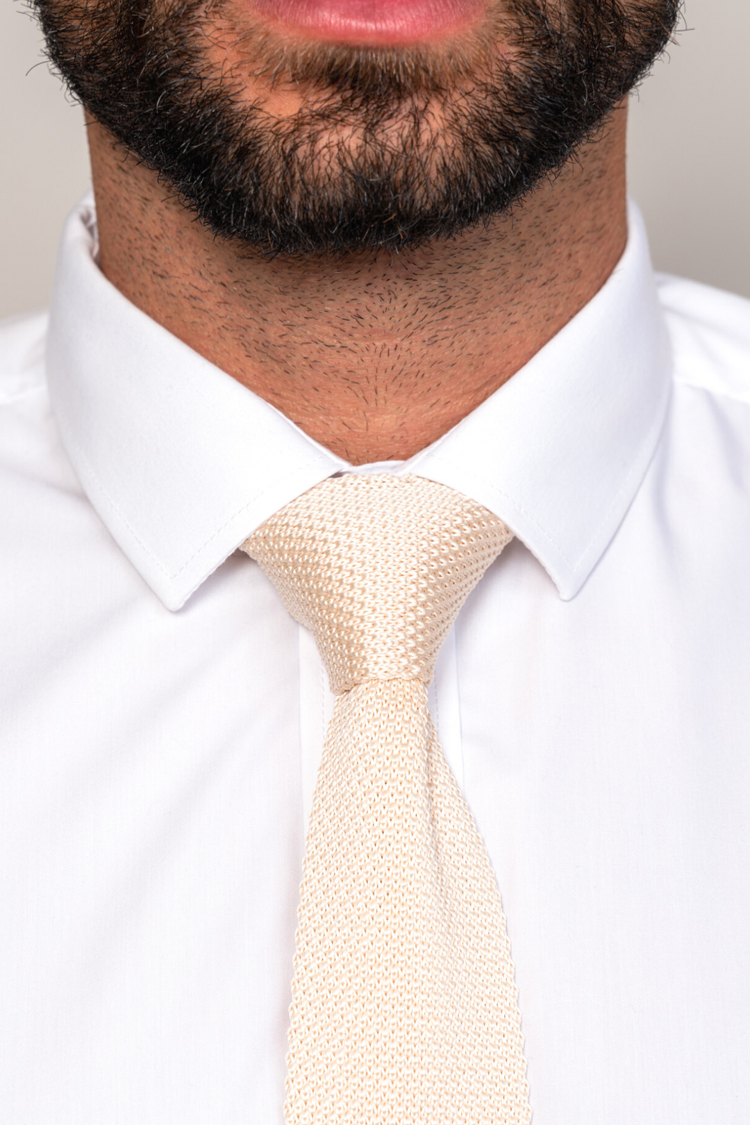 KT - Cream Knitted Tie