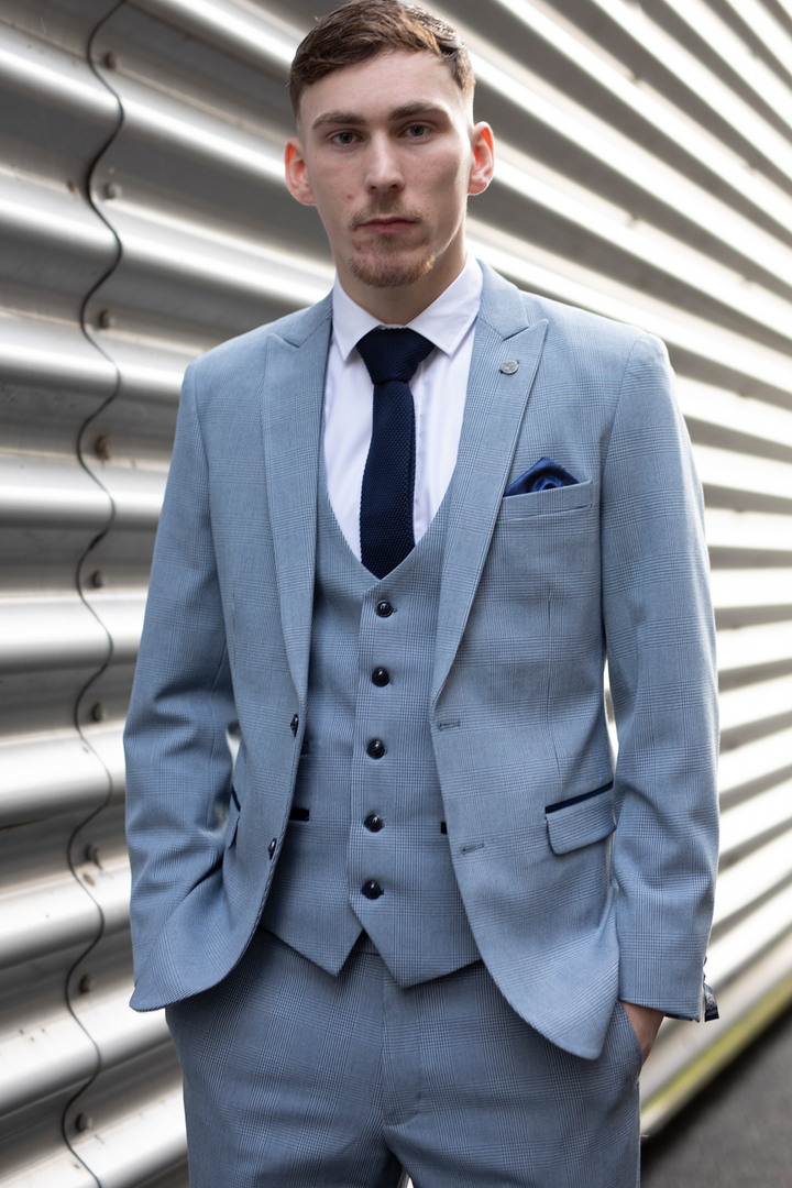 The Everton Collection | James Garner In The BROMLEY Sky Blue Suit