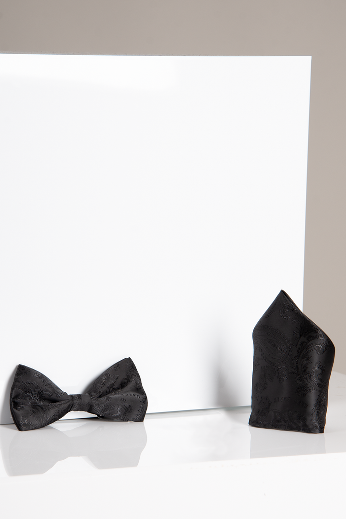 MD PAISLEY Paisley Bow Tie Pocket Square Set