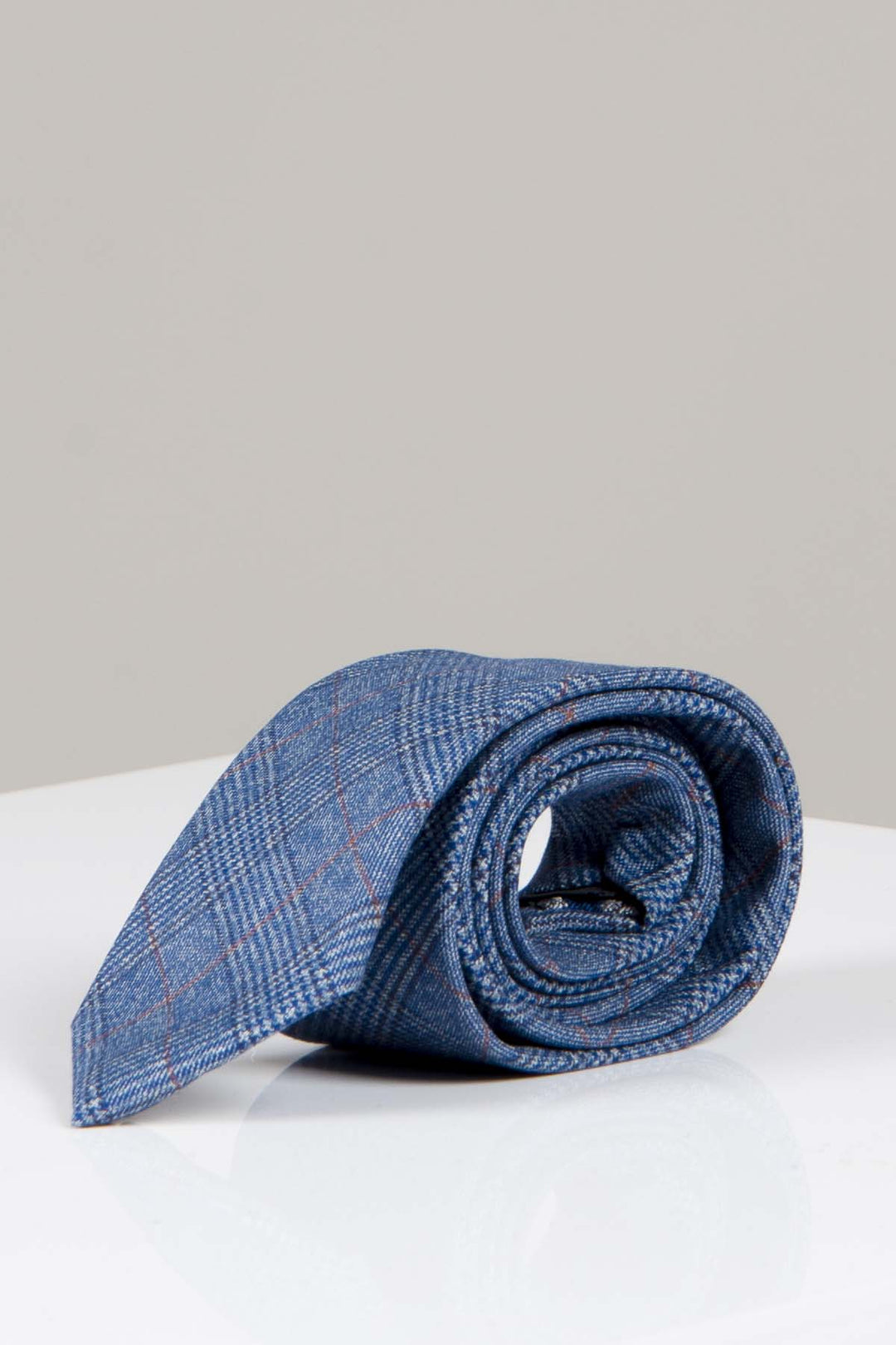 GEORGE - Light Blue Check Tie